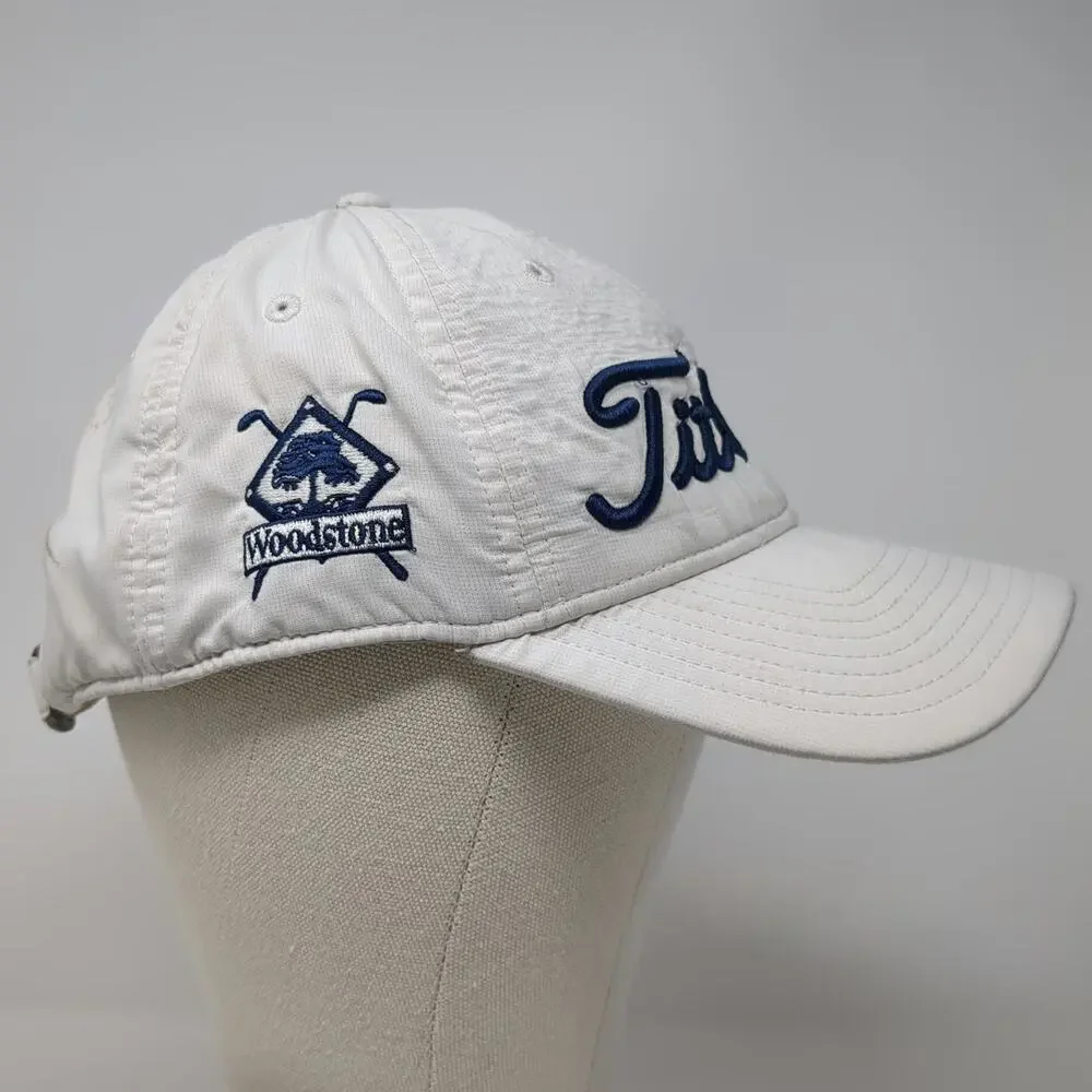 Titleist Baseball Cap White One Size Woodstone Golf Club Embroidered Logo Hat